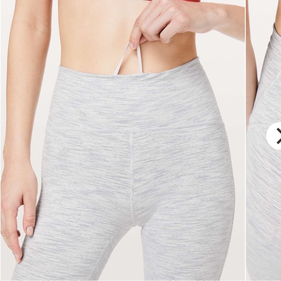 Lululemon Train Times 7/8 Pant 25" Wee Are From Space Nimbus Battleship Sz.4 - Picture 4 of 11